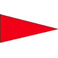 Red Day-Glo Plasti-Cloth Mounted Real Estate Flag Pennant